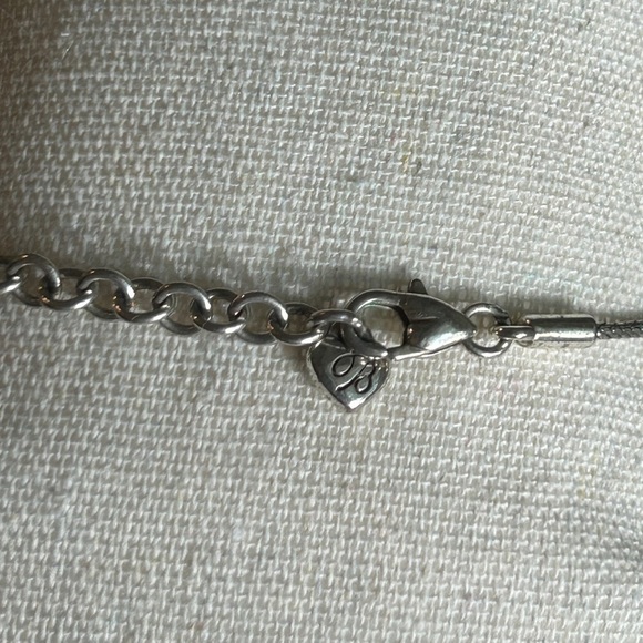 Brighton Sun Drop Necklace Two-tone Silver Plated Crystals 19" - Picture 4 of 9